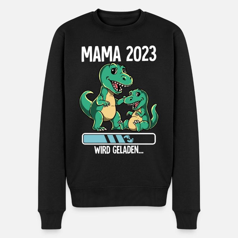Werdende Mama 2023 - Männer Premium Bio Pullover - Schwarz