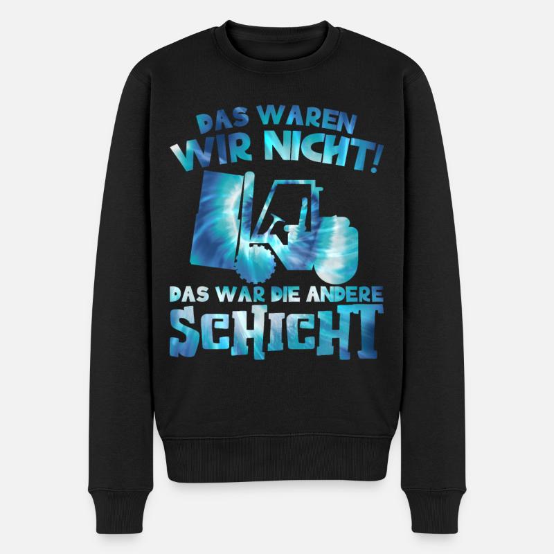 Gabelstapler Gabelstaplerfahrer Lagerarbeiter - Männer Premium Bio Pullover - Schwarz
