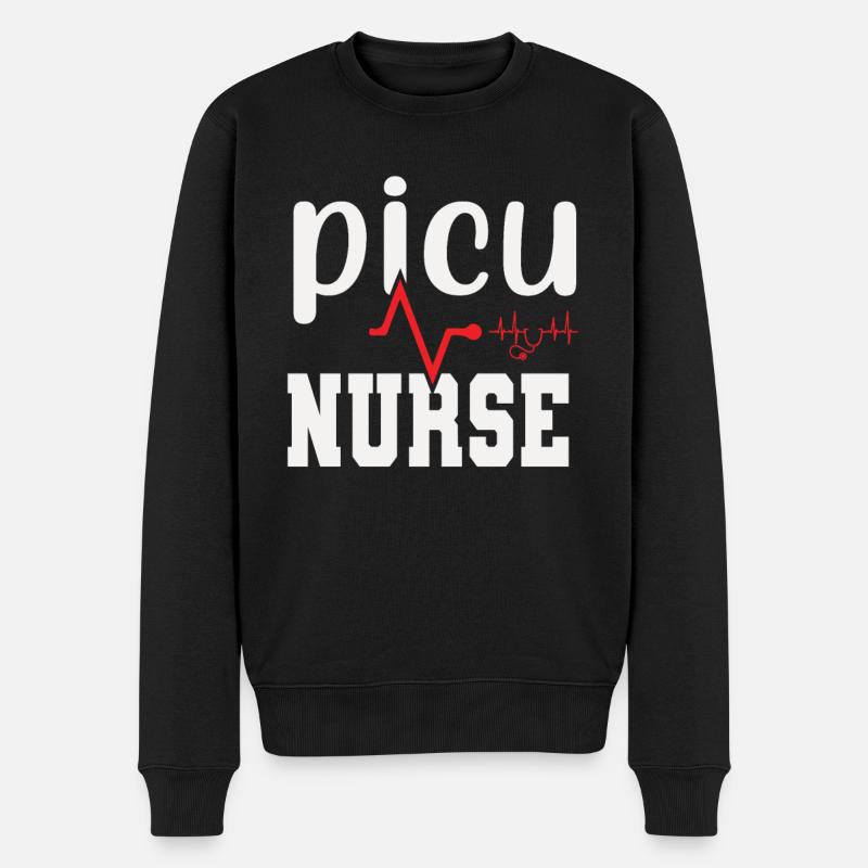 Infirmière Picu - Pull Premium bio Homme - noir