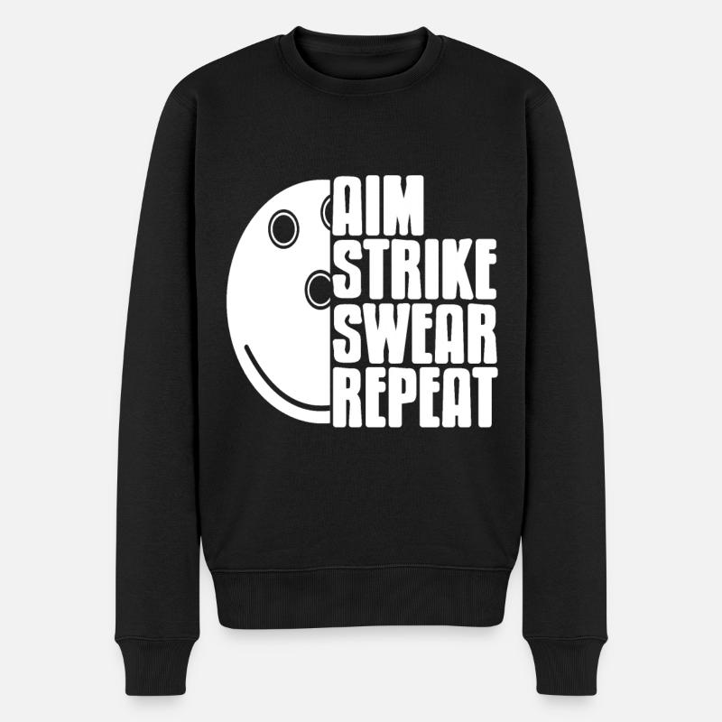 Objectif strinke jurer répéter - Pull Premium bio Homme - noir