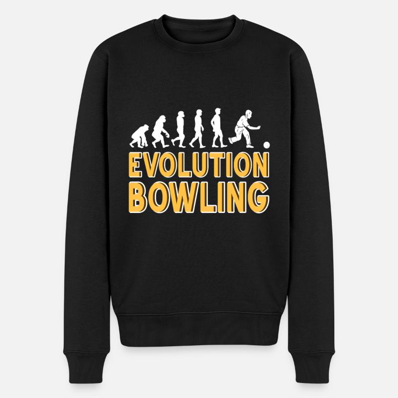 Evolution bowling - Men's Premium Organic Jumper - black