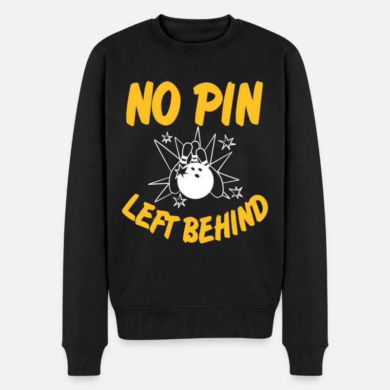 No pin left behind - Männer Premium Bio Pullover - Schwarz