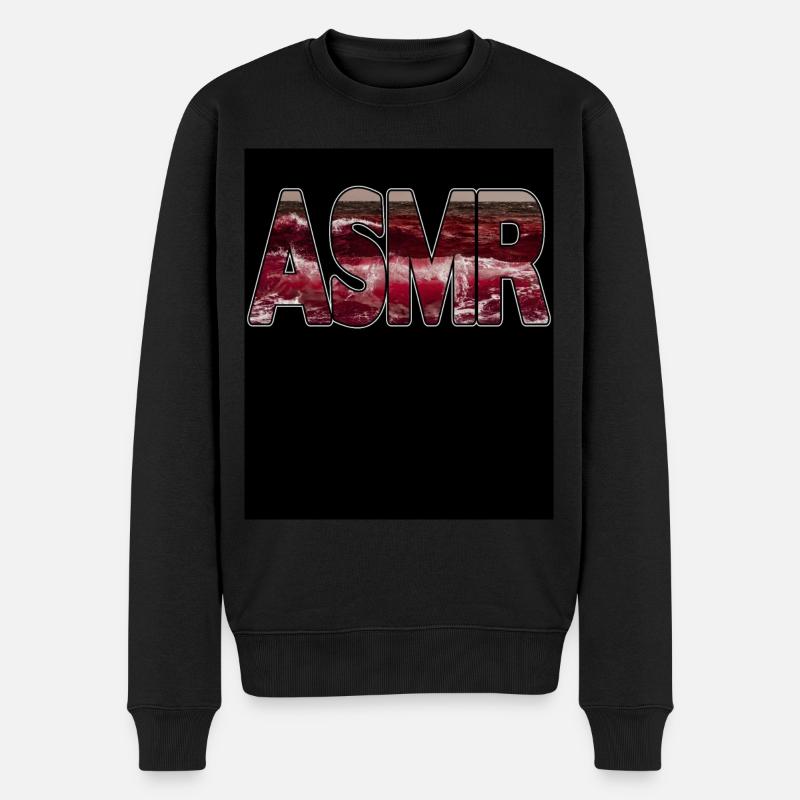 ASMR Vagues Mer - Pull Premium bio Homme - noir