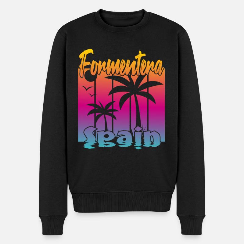 Formentera Espagne - Pull Premium bio Homme - noir