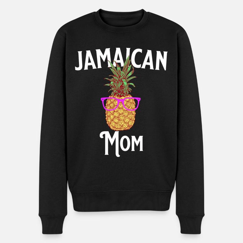 Jamaika Mutter - Männer Premium Bio Pullover - Schwarz