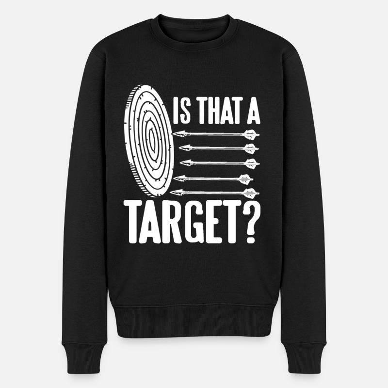 Bogenschütze - Is that a Target? - Männer Premium Bio Pullover - Schwarz