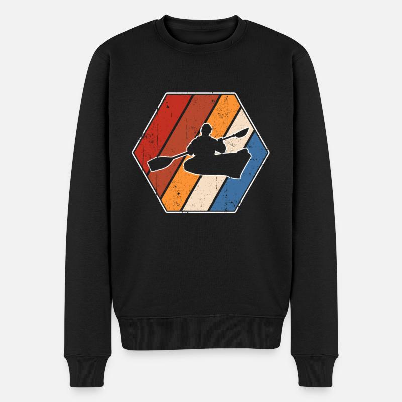 Canoë Rétro - Pull Premium bio Homme - noir