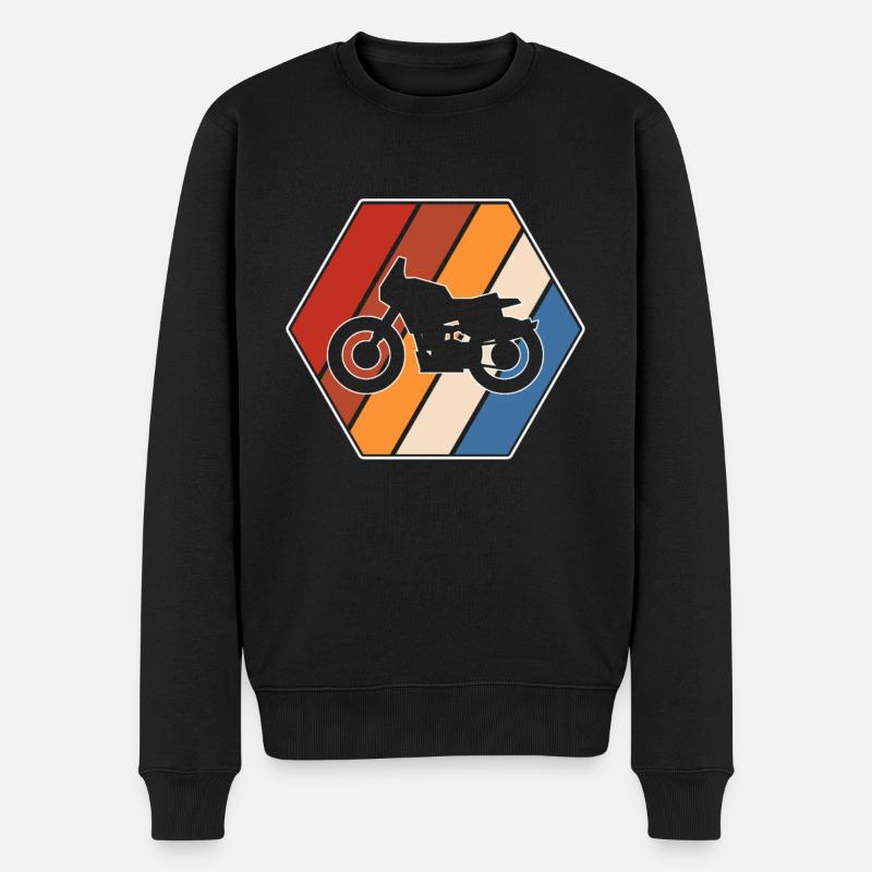 Moto rétro - Pull Premium bio Homme - noir