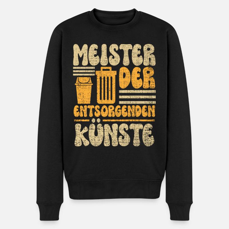 Müll Müllwagenfahrer Recycling Müllmänner Müllmann - Männer Premium Bio Pullover - Schwarz