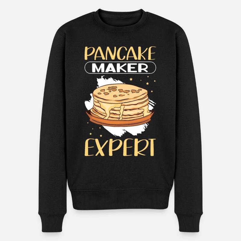 Crêpes | Pancake Pancake Cadeau - Pull Premium bio Homme - noir