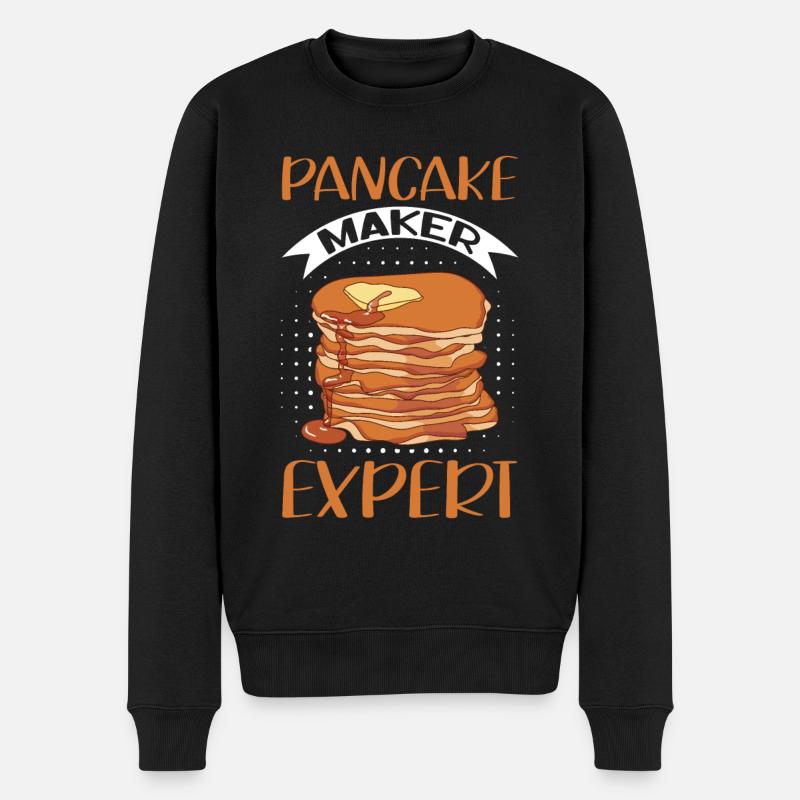 Pancakes Pancakes Pancake Cadeau - Pull Premium bio Homme - noir