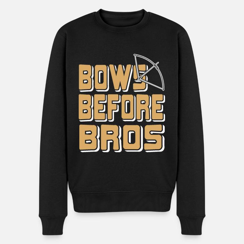 Archer - Bows before Bros - Pull Premium bio Homme - noir