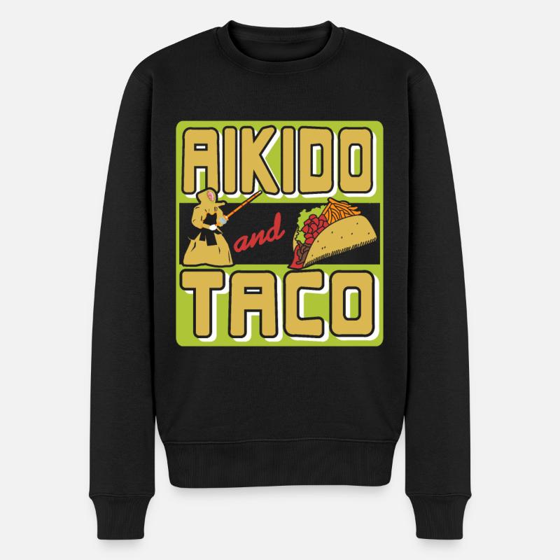 Aïkido et Taco - Pull Premium bio Homme - noir