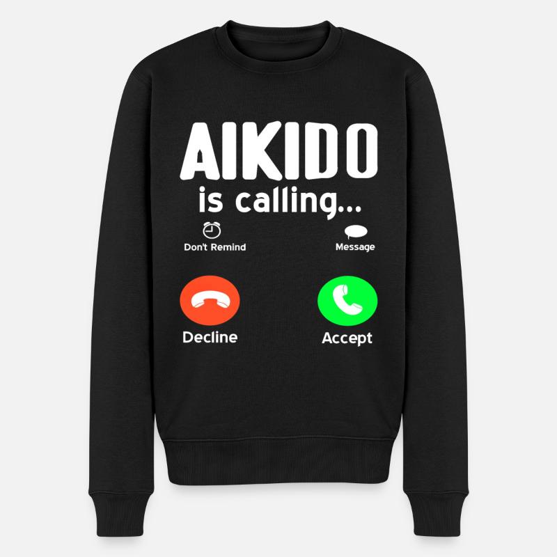 L’Aïkido appelle - Pull Premium bio Homme - noir
