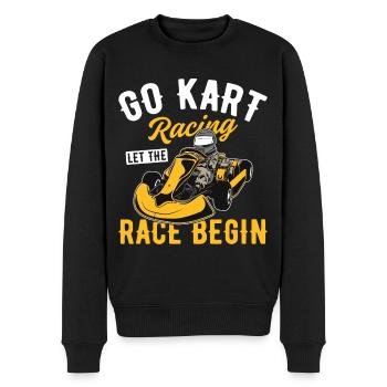 Go-Kart Race Track Go-Kart Racer Go-Kart Race - Men's Premium Organic Jumper - black - Front - Nico (187cm)