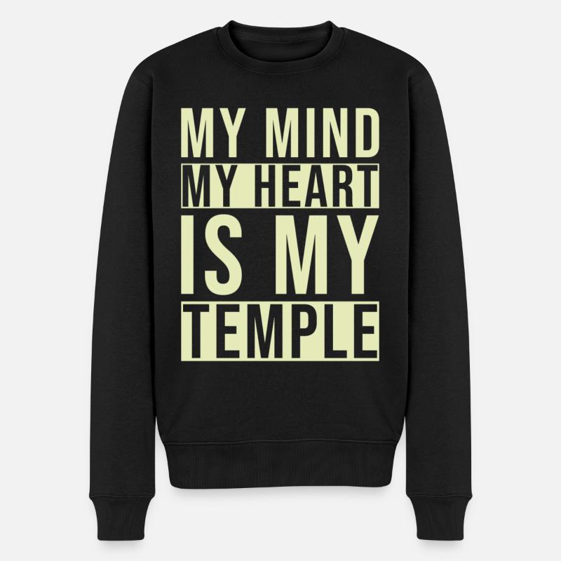Citation inspirante zen - Pull Premium bio Homme - noir