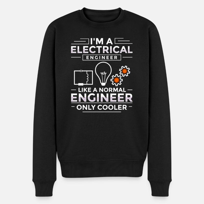 Elektrotechnik Ingenieur Forschung Entwicklung - Männer Premium Bio Pullover - Schwarz