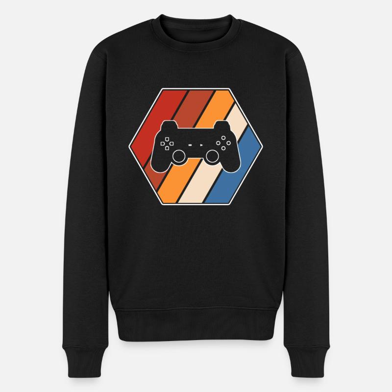 Gaming Rétro - Pull Premium bio Homme - noir