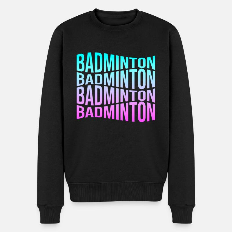 Badminton - Pull Premium bio Homme - noir