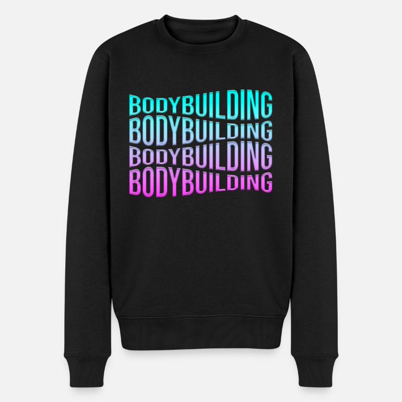 culturisme - Pull Premium bio Homme - noir