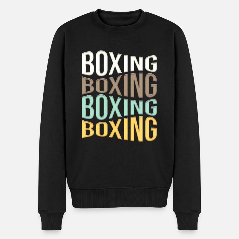 Boxe - Pull Premium bio Homme - noir