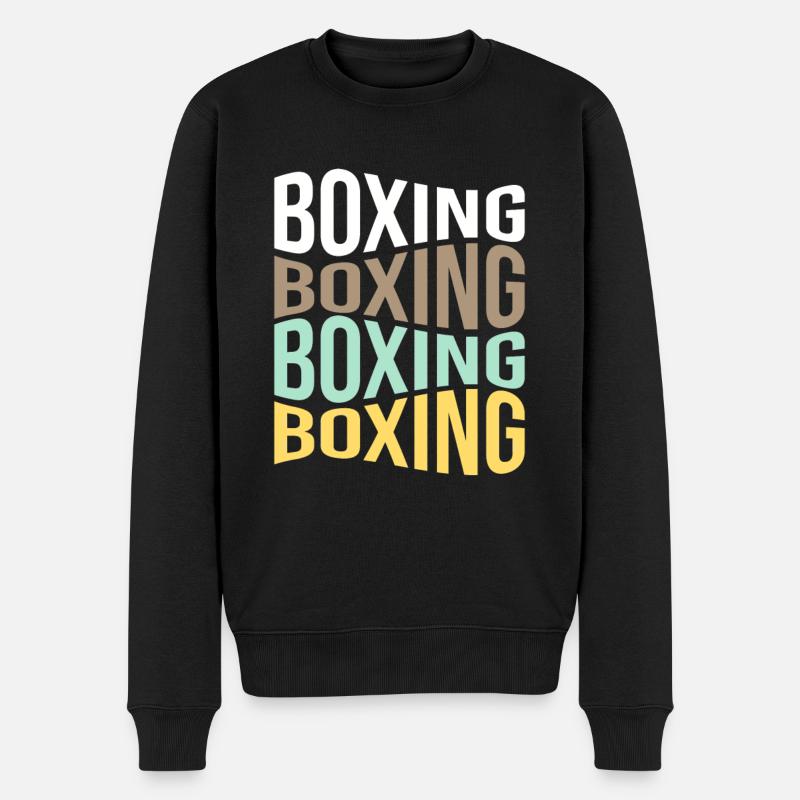 Boxe - Pull Premium bio Homme - noir