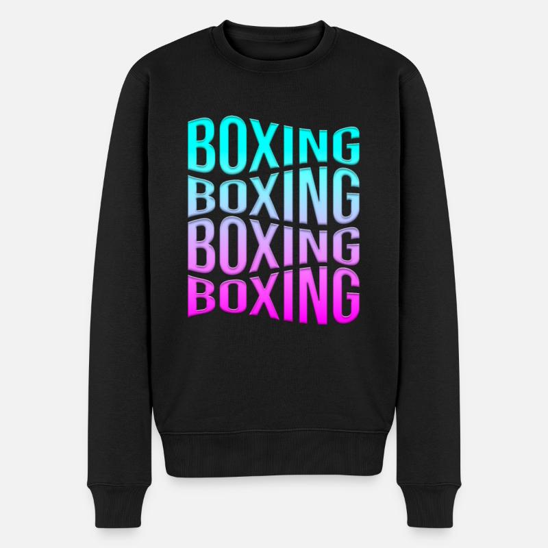 Boxe - Pull Premium bio Homme - noir