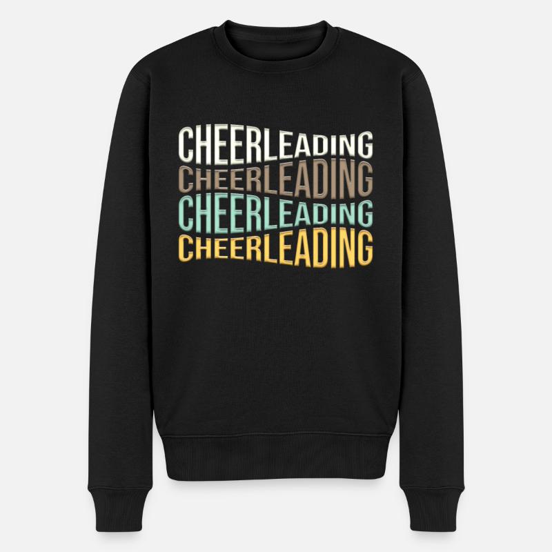 cheerleading - Pull Premium bio Homme - noir