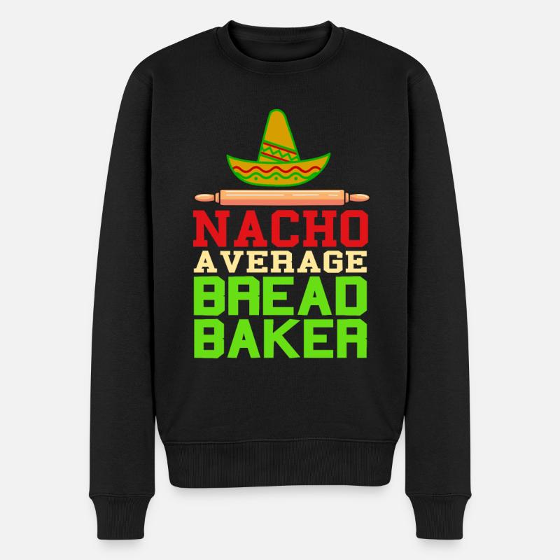 Nacho a verage bread baker - Men's Premium Organic Jumper - black