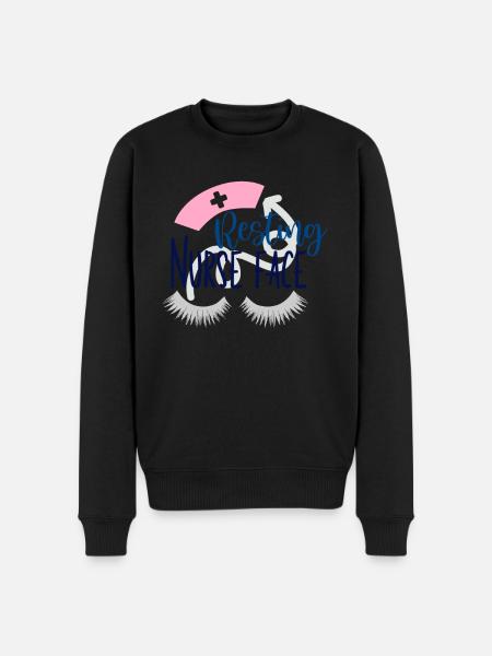 Resting Nurse Face - Men's Premium Organic Jumper - black