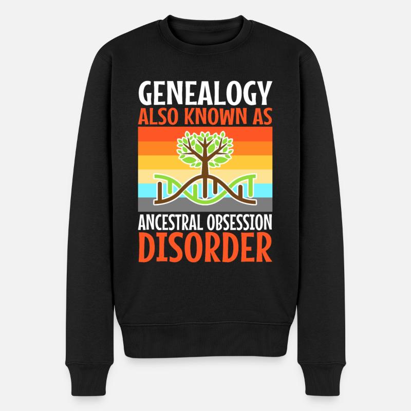 Ancestral obsession disorder - Männer Premium Bio Pullover - Schwarz