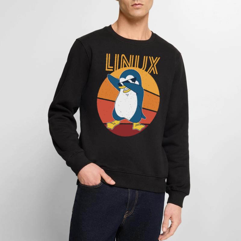 Linux Admin Cool Penguin Nerd Informatics Pull Premium bio Homme