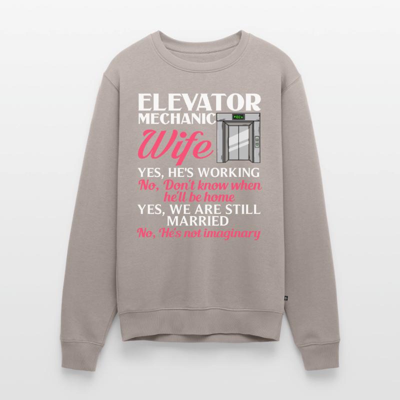 Elevator Elevator System Technician Woman Elevator Elevator Men's Premium Organic Jumper