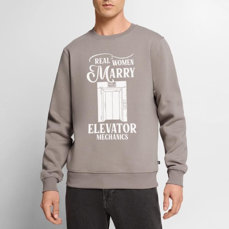 Elevator Elevator System Technician Woman Elevator Elevator Men's Premium Organic Jumper