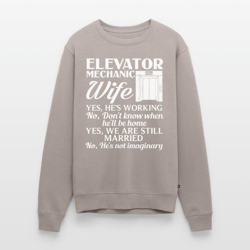 Elevator Elevator System Technician Woman Elevator Elevator Men's Premium Organic Jumper