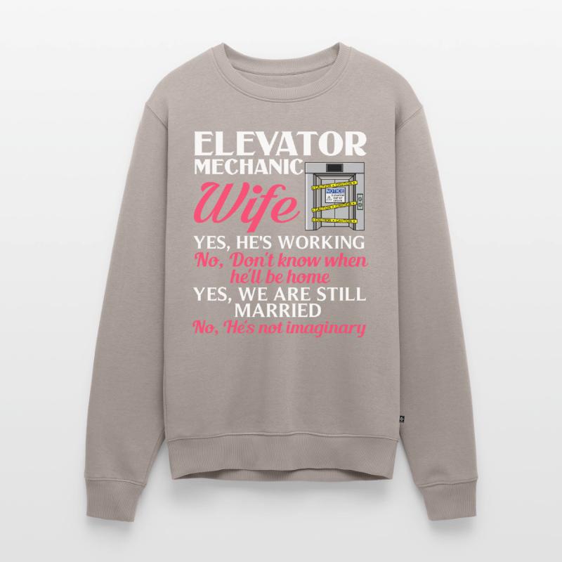 Elevator Elevator System Technician Woman Elevator Elevator Men's Premium Organic Jumper