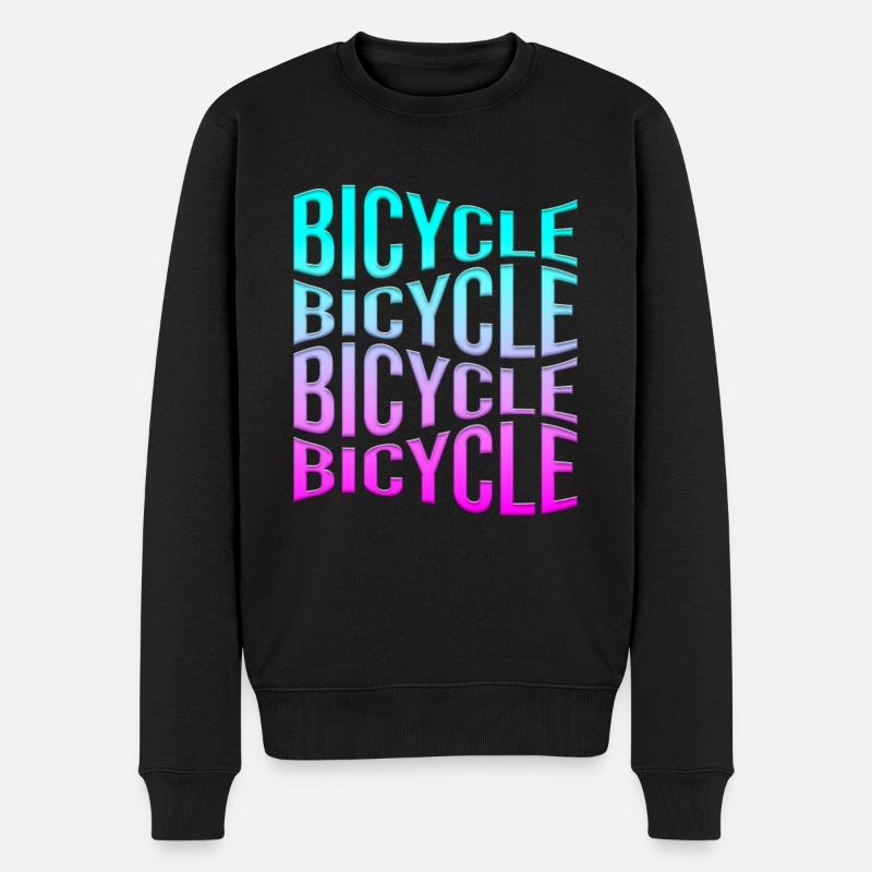 Fahrrad - Männer Premium Bio Pullover - Schwarz