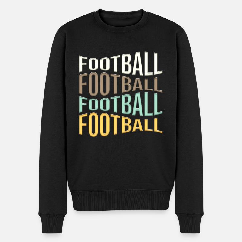 football - Pull Premium bio Homme - noir