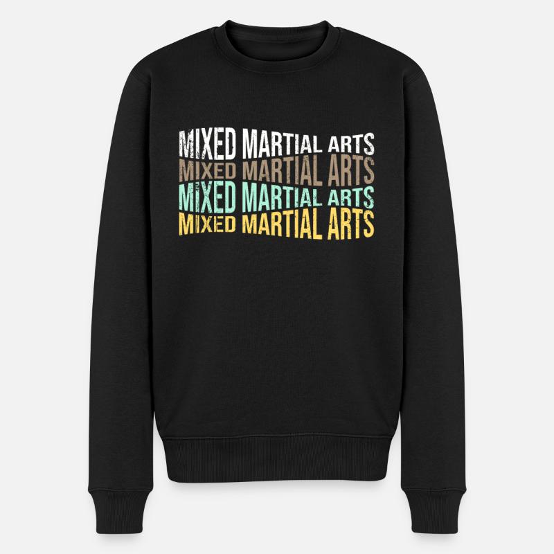 mma - Männer Premium Bio Pullover - Schwarz