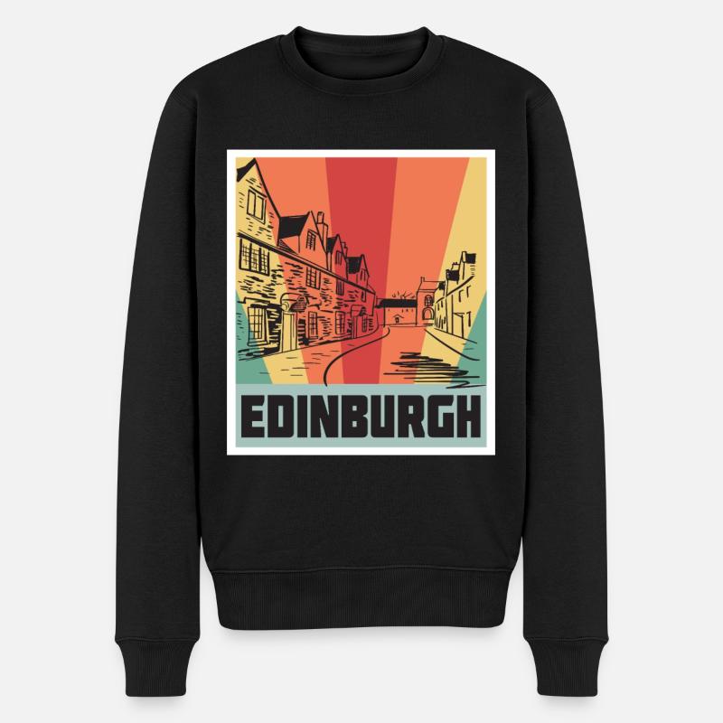 Ecosse-Souvenir-Edimbourg-Touriste écossais - Pull Premium bio Homme - noir