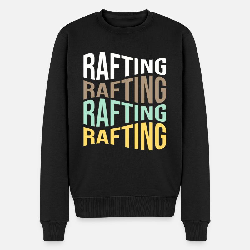 rafting - Männer Premium Bio Pullover - Schwarz