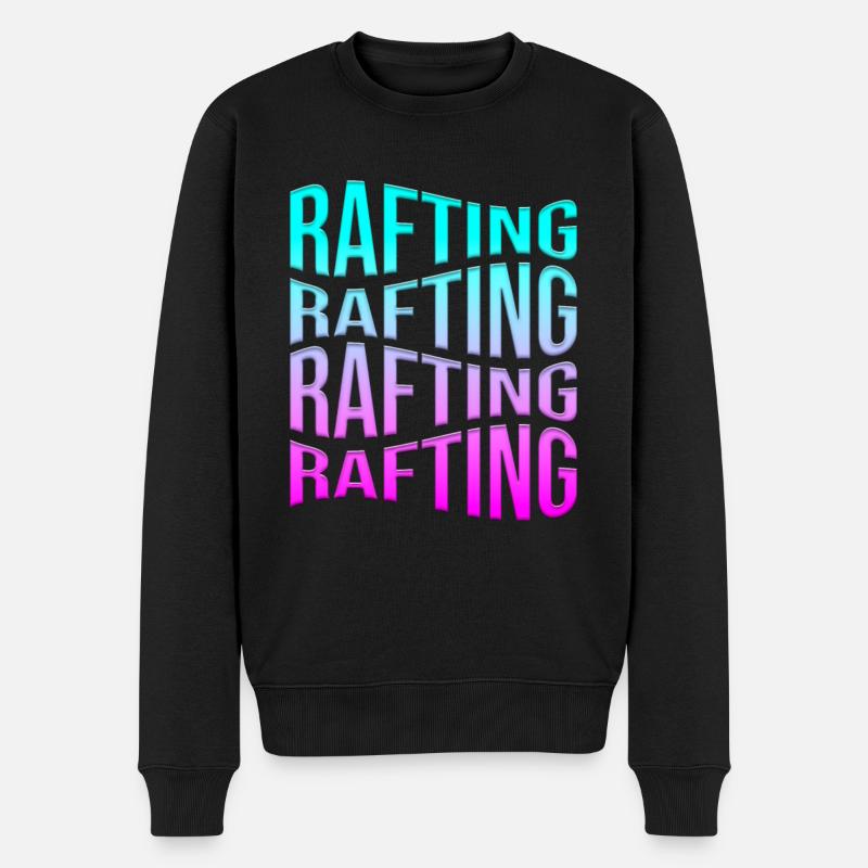 rafting - Männer Premium Bio Pullover - Schwarz