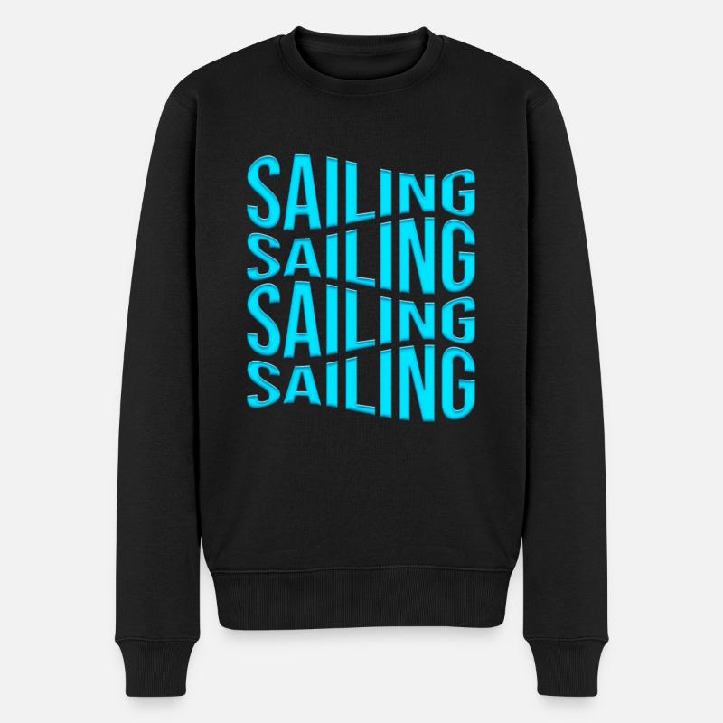 Voile - Pull Premium bio Homme - noir