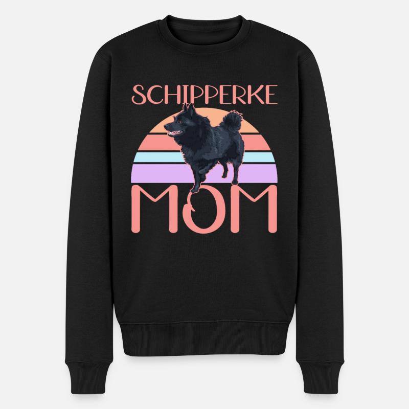 Schipperke Maman Propriétaire de Chien Propriétaire Chien Cadeau - Pull Premium bio Homme - noir