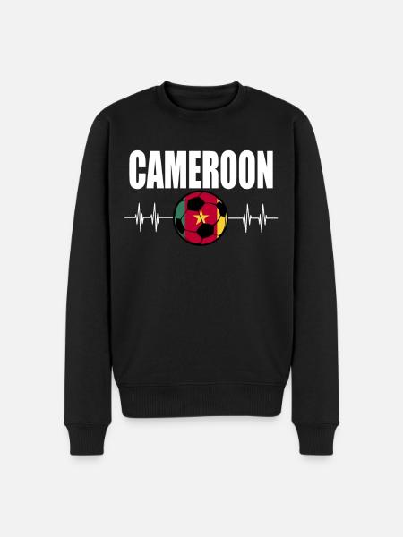 Cameroon Football - Men's Premium Organic Jumper - black