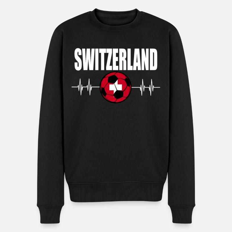 Football suisse - Pull Premium bio Homme - noir