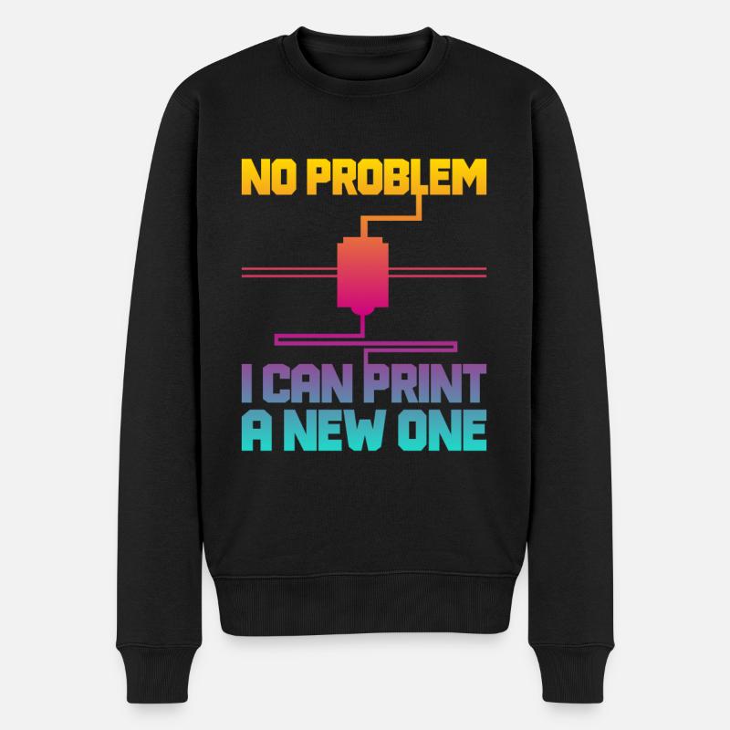 3D Printer 3D Printing - Men's Premium Organic Jumper - black