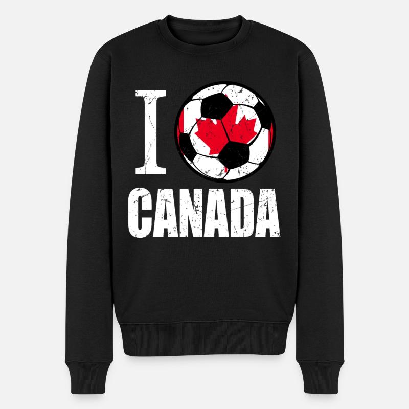 Canada Football - Pull Premium bio Homme - noir