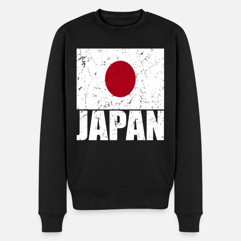 Drapeau du Japon - Pull Premium bio Homme - noir