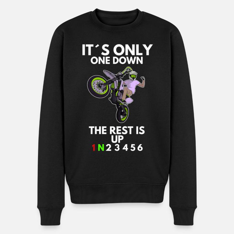 Supermoto / Supermotard / Supermoto Wheelie Biker - Pull Premium bio Homme - noir